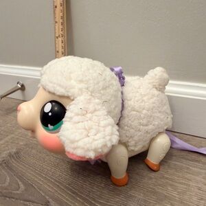 Adorable White and Purple Lamb Action Figure
